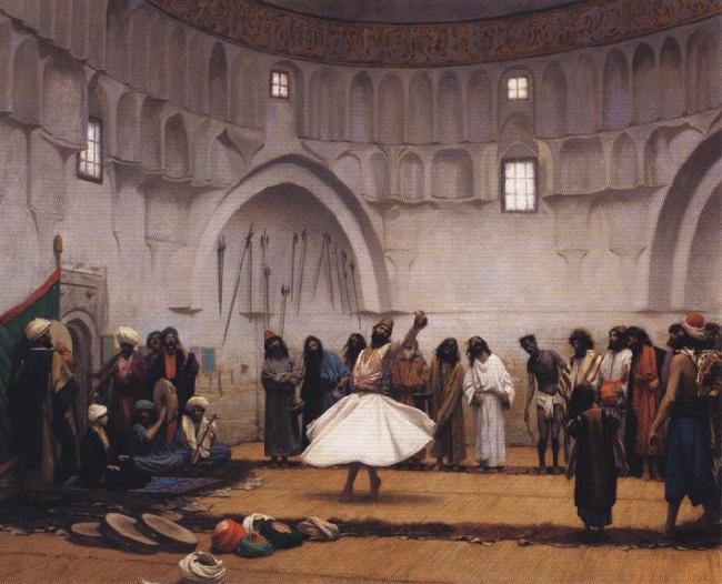 Jean - Leon Gerome The Whirling Dervishes oil painting picture
